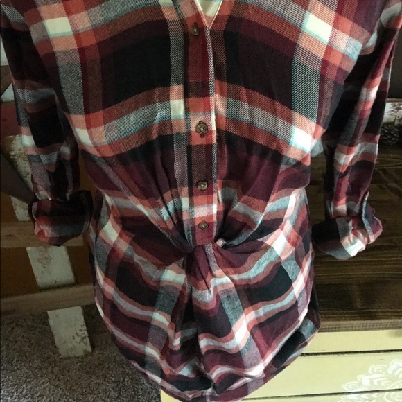 NWT Abercrombie & Fitch Flannel Shirt Dress XS-S - Picture 2 of 7